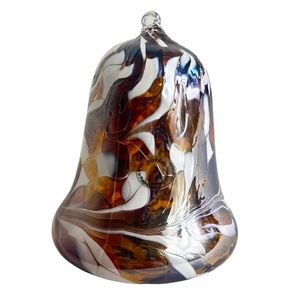 Blown Glass Christmas Ornament Holiday Bell